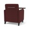 Lesro Siena Lounge Reception Guest Chair W/ Swivel Tablet, 27 in W 29.5 in L 32.5 in H SN1101 - alternate 2